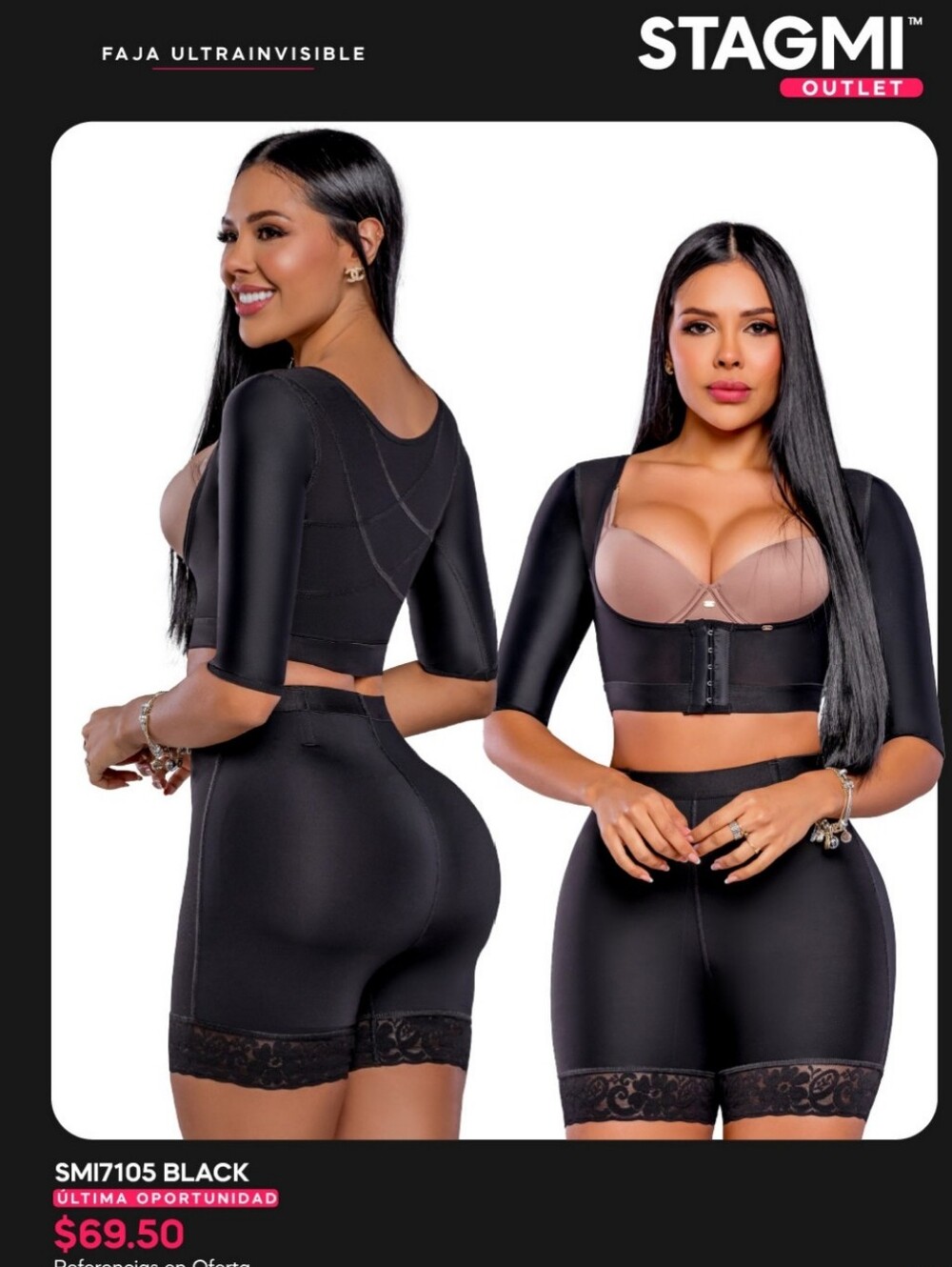 Stagmi Premium Post-Surgical or Daily Use Arm & Back Compression Shapewear Faja